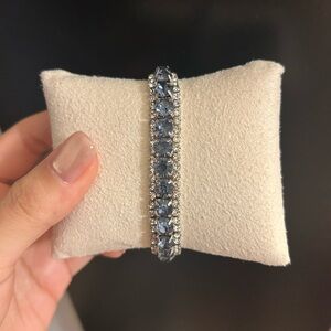 Vintage blue stone tennis bracelet